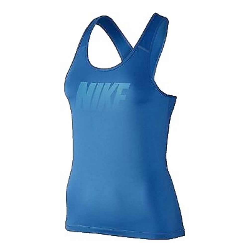 Nike Pro Racerback Tank Top Dri Fit Sjy Blue Large